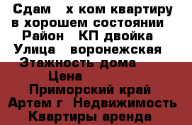 Сдам 2-х ком квартиру в хорошем состоянии › Район ­ КП двойка › Улица ­ воронежская › Этажность дома ­ 5 › Цена ­ 17 000 - Приморский край, Артем г. Недвижимость » Квартиры аренда   